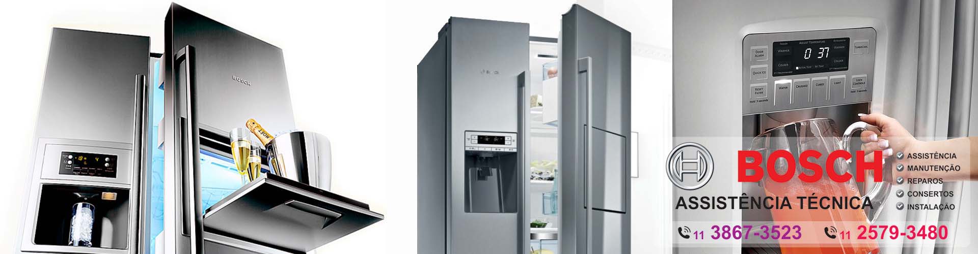 assistencia tecnica Refrigerador side by side bosch